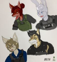  absurd_res angry anthro canid canine edward_flemming_vishop english_text female fox frankie_jay_dimaggio group hair hi_res lagomorph leporid male mammal mark_hammond_smith perkins_jonathan_lotty rabbit text zhs zzinhimsum 