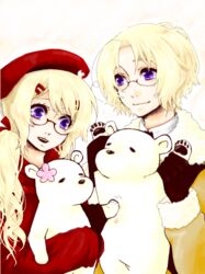  artist_request axis_powers_hetalia canada_(hetalia) dual_persona kumajiro kumajirou_(hetalia) kumarii_(hetalia) rule_63 