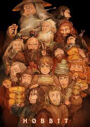  6+boys apple bad_id bad_pixiv_id balin bear beard bifur bilbo_baggins bofur bombur bottle brown_hair copyright_name dori_(the_hobbit) drinking dwalin facial_hair fili food fork fruit gandalf gloin gloves grey_hair hat kili_(the_hobbit) knife long_hair male_focus maruco multiple_boys nori_(the_hobbit) oin old old_man ori_(the_hobbit) smoking_pipe the_hobbit thorin_oakenshield tolkien&#039;s_legendarium wizard wizard_hat 