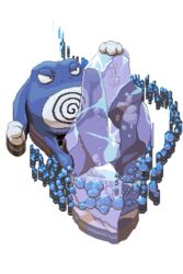  animated animated artist_name bubble evolutionary_stone looping_animation mcgmark no_humans pixel_art pokemon pokemon_(creature) poliwrath solo spiral transparent transparent_background water_stone 