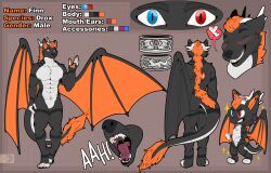  absurd_res anthro canid canine chibi dragon eastern_dragon finn_the_drox fox hi_res horn hybrid male male/male mammal miss_crex model_sheet mythological_creature mythological_scalie mythology open_mouth ringed_horn scalie solo tail wings 