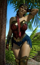  1girls 3d alternate_costume amazon apex_legends ass big_breasts black_nail_polish black_nails cosplay crossover_cosplay dc dc_comics frag3d loba loba_(apex_legends) loba_andrade nail_polish respawn_entertainment thick_thighs video_games wonder_woman wonder_woman_(cosplay) wonder_woman_(series) 