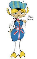  blonde_hair blue_clothing blue_dress cartoon_network clothing dress eurotrish female foster&#039;s_home_for_imaginary_friends full-length_portrait hair hi_res humanoid imaginary_friend mammal portrait rodent simple_background solo standing white_background yoshua_russo 