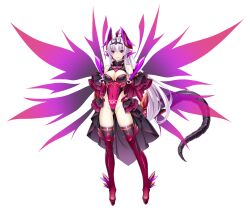  abystia_dragoon bare_shoulders boots breasts bright_pupils cleavage cleavage_cutout clothing_cutout corruption covered_navel dark_persona dragon_girl dragon_horns dragon_tail energy_wings female full_body game_asset gloves grin highleg highleg_leotard highres horns inoino kouyoku_senki_exs-tia large_breasts large_variant_set leotard long_hair looking_at_viewer non-web_source official_art parted_lips pointy_ears pubic_tattoo red_eyes rieszverne_suzette_paladill self-datamine showgirl_skirt simple_background smile solo standing tachi-e tail tattoo thigh_boots thighhighs transparent_background variant_set very_long_hair white_hair white_pupils wings 