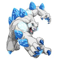  1:1 alpha_channel anthro bear blue_eyes claws fur lock_(species) male mammal monsuno monsuno_(franchise) muscular muscular_anthro muscular_male polar_bear solo unknown_artist ursine white_body white_fur 