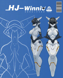  absurd_res anthro big_breasts binder_(restraint) bondage_gear breasts digital_media_(artwork) duo female fin fish fused_legs hair hi_res humanoid latex legbinder machine marine merfolk mouthless restraints robot robot_humanoid shanher shark simple_background split_form 