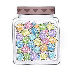  alternate_color alternate_shiny_pokemon bottle candy commentary english_commentary food food_focus in_bottle in_container kc_art konpeitou looking_at_viewer minior minior_(blue_core) minior_(core) minior_(green_core) minior_(indigo_core) minior_(orange_core) minior_(red_core) minior_(violet_core) minior_(yellow_core) no_humans pokemon pokemon_(creature) signature simple_background white_background 