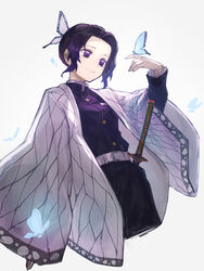  aito japanese_clothes kimetsu_no_yaiba kochou_shinobu sword uniform 