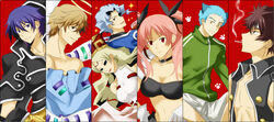  5boys bad_id bad_pixiv_id column_lineup houshin_engi kirishiki_chizuru kirishiki_seishirou koide_natsuno multiple_boys mutou_tooru ozaki_toshio parody seihawk shiki_(novel) shimizu_megumi tatsumi_(shiki) 