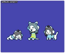  alpha_channel bob_(undertale) border canid canine clothed clothing felid feline hair mammal sharfav3in simple_background solo tem temmie_(undertale) topwear transparent_border undertale undertale_(series) white_body 