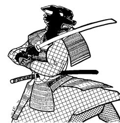  1994 angry anthro armor attack biped black_and_white canid canine canis clenched_teeth clothed clothing dated david_reiss digital_drawing_(artwork) digital_media_(artwork) fully_clothed holding_katana holding_melee_weapon holding_object holding_sword holding_weapon japanese_armor katana male mammal melee_weapon monochrome open_mouth samurai samurai_armor signature solo sword teeth warrior weapon wolf year 