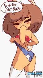  1girls animated anthro ass chelizi_(diives) chilean_flag color colored dialogue diives english_text female fiestas_patrias_(chile) flag_bikini flag_print fur furry furry_only gif heart short_playtime solo tagme tail text xingzuo_temple 