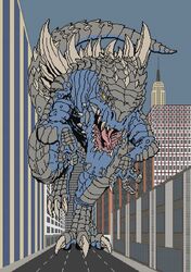  building city claws feet feral godzilla_(series) kaiju m01 macro monster scalie solo street tail toho zilla 