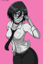  1girls bleach female female_only fully_clothed kuchiki_rukia mistowing solo tagme 