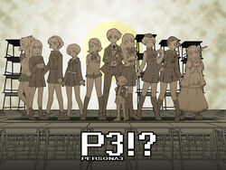  !? 1boy 6+girls aegis_(persona) elizabeth_(persona) everyone fushimi_chihiro gekkoukan_high_school_uniform kirijou_mitsuru legs long_sleeves mahou_sensei_negima! mk_(mod0) moriyama_natsuki multiple_girls nishiwaki_yuuko oohashi_maiko pantyhose parody persona persona_3 school_uniform yamagishi_fuuka yoshino_chidori yukari_takeba yuuki_makoto_(persona_3) 