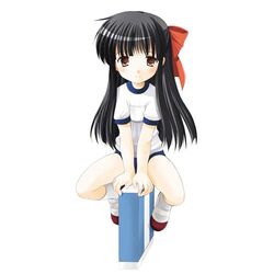  azuma_yuki blue_buruma buruma eraser exif_thumbnail_surprise female gym_uniform original solo 