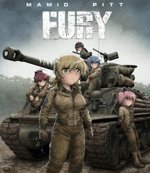  akemi_homura black_hair blonde_hair blue_eyes blue_hair boots braid cmd_don_wardaddy_collier combat_boots dirty dirty_clothes dirty_face drill_hair fury_(movie) gas_mask glasses gloves hairband kaname_madoka long_hair m4_sherman mahou_shoujo_madoka_magica mahou_shoujo_madoka_magica_(anime) mask miki_sayaka military military_uniform military_vehicle motor_vehicle mud multiple_girls norman_ellison parody pink_eyes pink_hair ponytail purple_eyes red_hair sakura_kyoko shingyouji_tatsuya short_hair tank tomoe_mami tree twin_drills twintails uniform world_war_ii yellow_eyes 