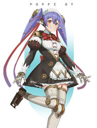  android apron female fikkyun frilled_apron frills highres joints maid maid_apron maid_headdress poppi_(xenoblade) poppi_qt_(xenoblade) ribbon robot_ears robot_joints solo waist_apron white_apron xenoblade_chronicles_(series) xenoblade_chronicles_2 