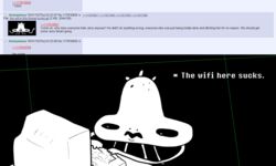  4chan computer electronics english_text humor jerry_(undertale) male monster not_furry solo text typing undertale undertale_(series) unknown_artist 