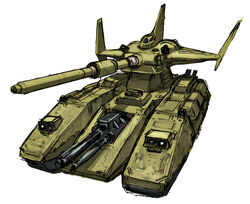  granada6343 gundam gundam_08th_ms_team magella_attack military_vehicle mobile_suit_gundam no_humans tank vehicle zeon 