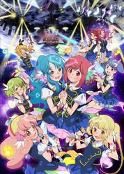  6+girls aida_orine akb0048 akimoto_sayaka_(akb0048) aqua_eyes aqua_hair blonde_hair blue_eyes blue_hair energy_sword frills galaxy green_eyes green_hair hair_ornament highres ichijou_yuuka idol itano_tomomi_(akb0048) kanzaki_suzuko kashiwagi_yuki_(akb0048) kirara_(akb0048) kishida_mimori kojima_haruna_(akb0048) light looking_at_viewer mecha miyazawa_sae_(akb0048) motomiya_nagisa multicolored_hair multiple_girls official_art ooshima_yuuko_(akb0048) orange_eyes orange_hair pink_eyes pink_hair planet purple_eyes purple_hair red_hair red_ribbon ribbon robot science_fiction searchlight shinonome_kanata shinonome_sonata smile sono_chieri space spacecraft star_(sky) sword takahashi_minami_(akb0048) uniform watanabe_mayu_(akb0048) weapon yokomizo_makoto 