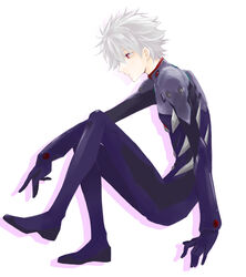  1boy bad_id bad_pixiv_id bodysuit expressionless male_focus nagisa_kaworu neon_genesis_evangelion plugsuit rebuild_of_evangelion red_eyes sagari24 solo white_hair 