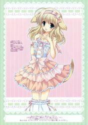  animal_ears cascade dress hasekura_chiaki lolita_fashion tail thigh-highs 