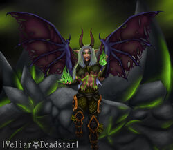  absurd_res blizzard_entertainment clothing demon demon_hunter demon_hunter_(warcraft) digital_media_(artwork) elf fantasy female hair hi_res humanoid night_elf not_furry solo veliar warcraft 