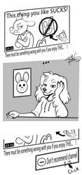  2021 3_panel_comic anthro bird_dog canid canine canis clenched_teeth clothing domestic_dog ears_back emoji english_text floppy_ears freckles_(artist) greyscale half-closed_eyes hoodie humor hunting_dog male mammal monochrome murid murine narrowed_eyes pecas_(freckles) pivoted_ears rat rodent simple_background smile smirk smug smug_face solo spaniel teeth text topwear welsh_springer_spaniel youtube 