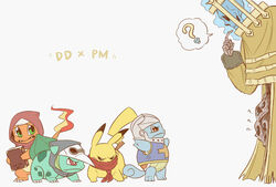  ? armor bulbasaur character_request charmander clothed_pokemon cosplay crossover crusader_(darkest_dungeon) crusader_(darkest_dungeon)_(cosplay) darkest_dungeon flame-tipped_tail habit helmet highres highwayman_(darkest_dungeon) highwayman_(darkest_dungeon)_(cosplay) lizard_taro nun pikachu plague_doctor_(darkest_dungeon) plague_doctor_mask pokemon pokemon_(creature) scarf skull spoken_question_mark squirtle starter_pokemon_trio the_collector_(darkest_dungeon) vestal_(darkest_dungeon) vestal_(darkest_dungeon)_(cosplay) 