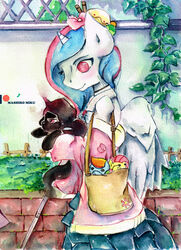  absurd_res duo equid equine fluttershy_(mlp) friendship_is_magic hasbro hi_res horse mammal mashiromiku mimi_(disambiguation) my_little_pony painting_(artwork) pony rainbow_dash_(mlp) traditional_media_(artwork) watercolor_(artwork) 