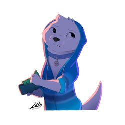  1:1 2019 annoyed anthro black_eyes blue_clothing blue_collar blue_eyes blue_hoodie blue_topwear clothed clothing collar dated fur fur_tuft head_tuft hi_res holding_money holding_object holding_wallet hoodie letodoesart looking_away looking_up male mammal money mustelid otter pebble_(letodoesart) signature simple_background solo standing topwear tuft wallet white_body white_fur 