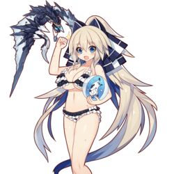  :3 :d animal_ears animal_print astaroth_(uchi_no_hime-sama) ball beachball bikini black_bikini blue_eyes blush bow breasts cat_ears cat_print cleavage clenched_hand dragon fake_animal_ears female flipped_hair floating frilled_bikini frills hair_between_eyes hair_ribbon half_updo hand_up happy heart heart_print holding holding_ball jewelry large_breasts legs_together long_hair looking_at_viewer mamuru navel necklace o_o official_art open_mouth ribbon sidelocks silver_hair smile solo sparkle sunglasses sweat swimsuit transparent transparent_background uchi_no_hime-sama_ga_ichiban_kawaii underboob very_long_hair visor_cap wet whistle white_bikini white_bow white_hair 