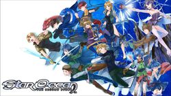  artist_request ashton_anchors bowman_jean breasts celine_jules claude_c._kenny cleavage copyright_name dias_flac highres leggings leon_geeste multiple_boys multiple_girls noel_chandler official_art official_wallpaper panties rena_lanford simple_background source_request star_ocean underwear white_background 