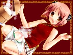  akino_momiji chinadress cuffs miyasu_risa sakura_musubi wallpaper 