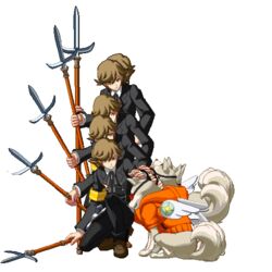  amada_ken animated animated atlus goggles koromaru megami_tensei persona persona_3 persona_4 persona_4:_the_ultimate_in_mayonaka_arena persona_4:_the_ultimax_ultra_suplex_hold petting pixel_art polearm shin_megami_tensei trident wings 