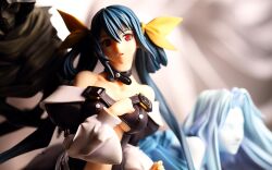  arc_system_works blue_hair breasts dizzy figure guilty_gear highres photo red_eyes ribbon tail under_breasts underboob 