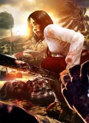  blood dead_island high_heels tree trees xian_mei zombie 