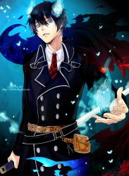  ao_no_exorcist male okumura_rin seifuku stells sword 