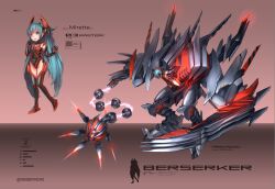  bad_id bad_pixiv_id female full_body mecha_musume observerz original solo twintails 