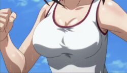  animated animated bouncing_breasts breasts character_request large_breasts lowres rule_63 running sakurai_tomoki sakurai_tomoko sora_no_otoshimono 