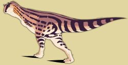  ambiguous_gender biped bipedal_feral dinosaur entitycore feral green_background hi_res path_of_titans prehistoric_species pycnonemosaurus reptile scalie short_arms simple_background solo 