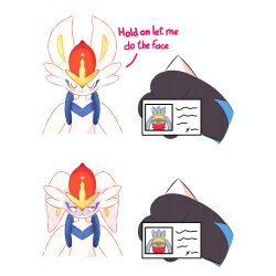  1:1 absurd_res after_evolution anthro before_and_after blush cinderace duo english_text facial_expression female generation_4_pokemon generation_8_pokemon grey_body hair hi_res hold_on_let_me_do_the_face id_card lagomorph leporid lucario mammal meme nintendo not_recognizing_another old_photograph pokemon pokemon_(species) rabbit_ears raboot resetx scut_tail shadowed_eyes short_tail solo_focus tail tear_trough text white_body white_hair 