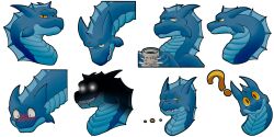  2:1 alpha_channel blue_body blue_scales dragon expressions frostidragon hi_res iristrasz_(ilirej) looking_at_viewer male mythological_creature mythological_scalie mythology scales scalie sketch_page solo sticker yellow_eyes 