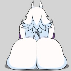  absurd_res alternate_universe anthro ass boss_monster_(undertale) bovid caprine clothing digital_media_(artwork) female fur genitals goat hair hi_res horn jonathefur20 mammal mature_anthro mature_female pussy simple_background solo tail thewill toriel tutori under(her)tail undertale undertale_(series) white_body white_fur 