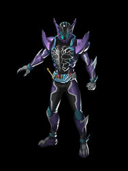  1boy aqua_eyes armor belt breastplate crocodile crocodile_fullbottle crocodilian full_body gun highres holding holding_gun holding_weapon kamen_rider kamen_rider_build_(series) kamen_rider_rogue male_focus open_hand outstretched_arm pauldrons peihao_wang rider_belt sclash_driver shoulder_armor solo standing tokusatsu villain_pose visor weapon 