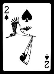  avian bird card delivery_(commerce) delivery_stork hi_res monochrome playing_card spades_(suit) suit_symbol two_of_spades zero_pictured 