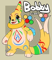  absurd_res almy bobby_(bws) buizel color_swatch feral game_freak generation_4_pokemon hi_res male markings nintendo pokemon pokemon_(species) shiny_pokemon solo tribal tribal_markings 