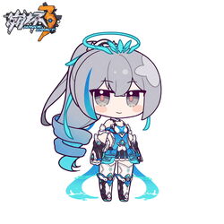  bare_shoulders black_gloves blush_stickers boots breasts bronya_zaychik bronya_zaychik_(herrscher_of_truth) chibi cleavage closed_mouth copyright_name dress elbow_gloves eta female full_body gloves grey_eyes grey_hair hair_between_eyes halo honkai_(series) honkai_impact_3rd knee_boots long_hair looking_at_viewer medium_breasts ponytail ringlets simple_background smile solo standing thighhighs thighhighs_under_boots very_long_hair white_background white_dress white_footwear white_thighhighs 