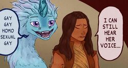  2021 asian_mythology clothed clothing disney dragon duo east_asian_mythology eastern_dragon english_text female human humor i_can_still_hear_his_voice mammal meme mythological_creature mythological_scalie mythology open_mouth parody raya_(ratld) raya_and_the_last_dragon redraw scalie signature sisu_(ratld) speech_bubble text va-draws 